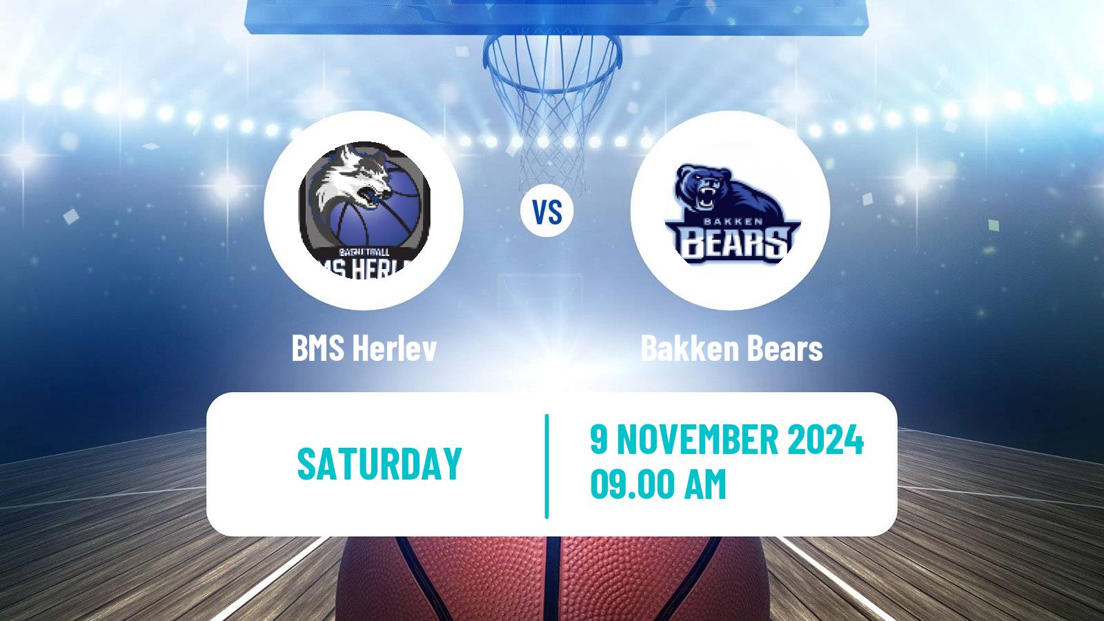 Basketball Danish Basketligaen BMS Herlev - Bakken Bears