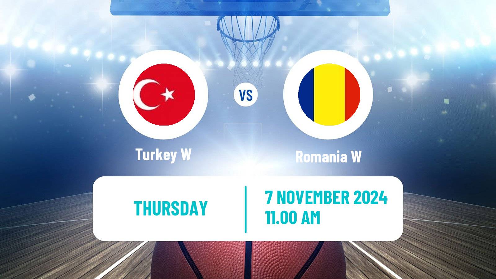 Basketball EuroBasket Women Turkey W - Romania W