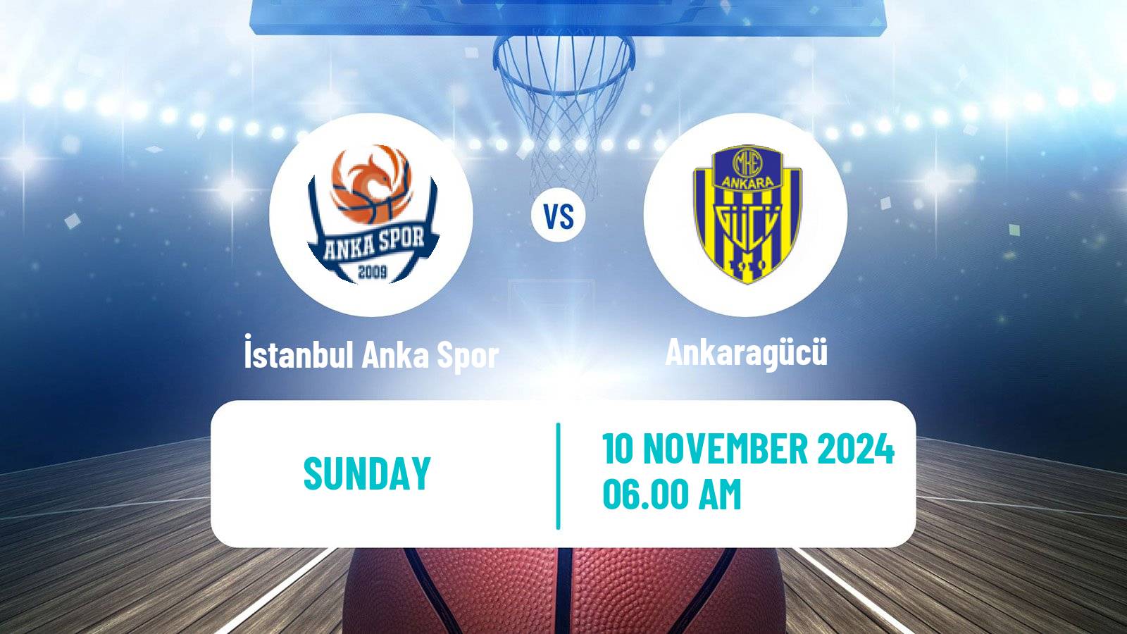 Basketball Turkish TBL İstanbul Anka Spor - Ankaragücü