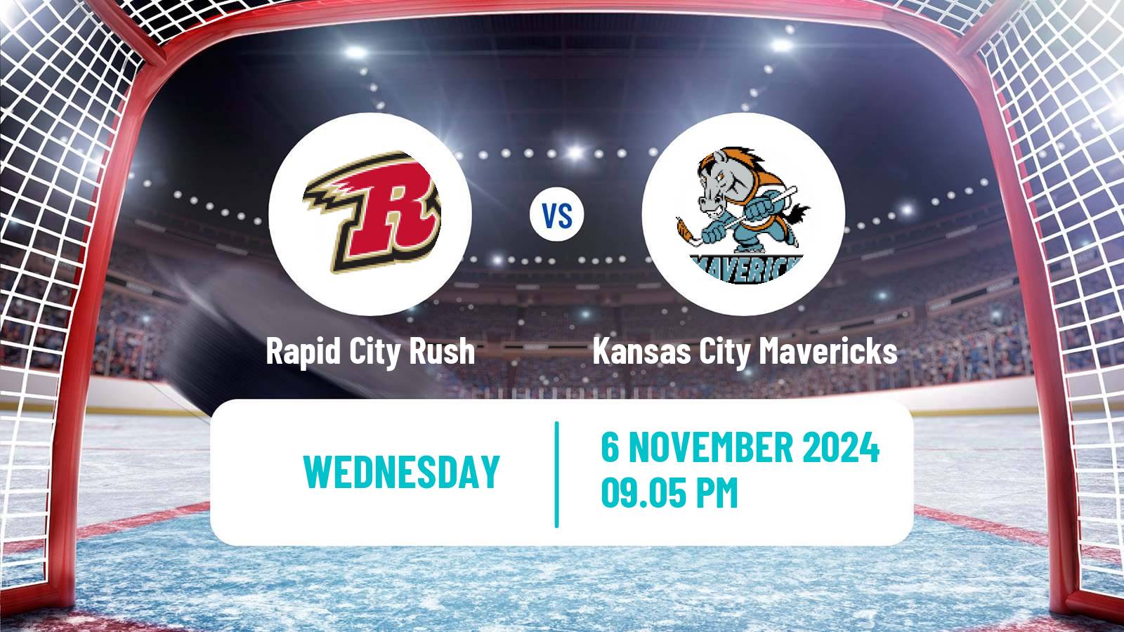 Hockey ECHL Rapid City Rush - Kansas City Mavericks