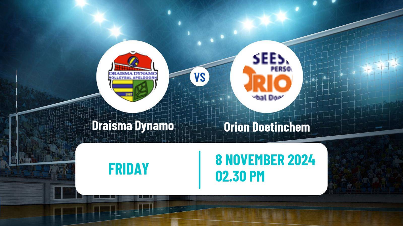 Volleyball Dutch Eredivisie Volleyball Draisma Dynamo - Orion Doetinchem