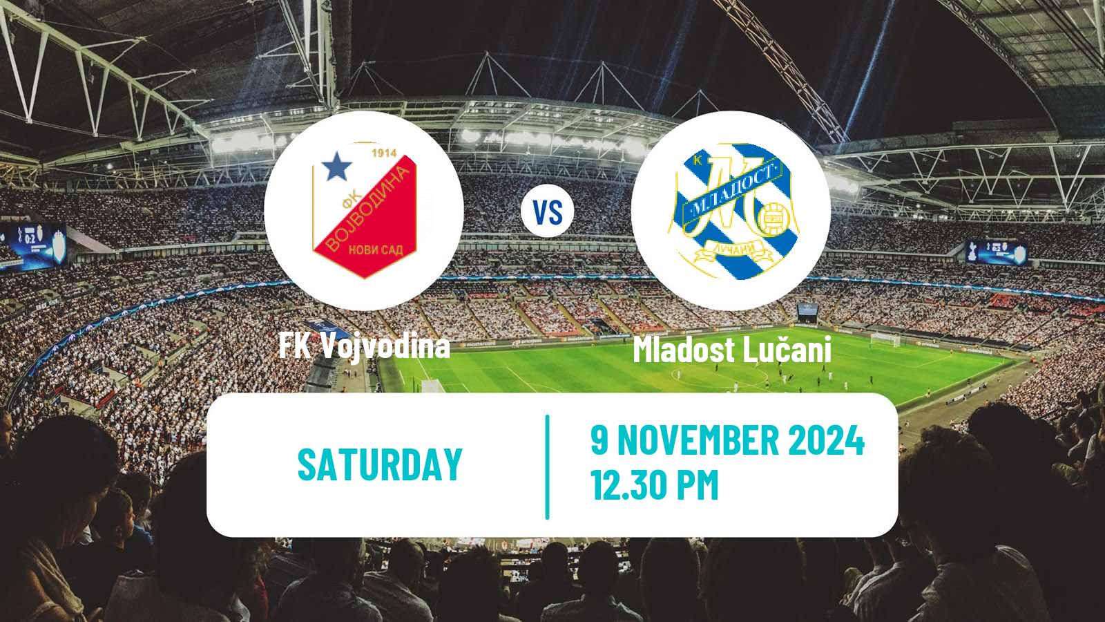 Soccer Serbian Superliga Vojvodina - Mladost Lučani