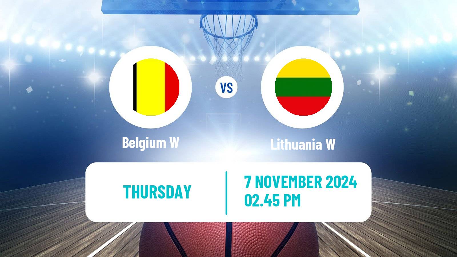 Basketball EuroBasket Women Belgium W - Lithuania W