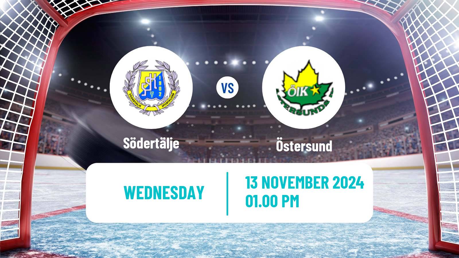 Hockey Swedish Hockey Allsvenskan Södertälje - Östersund