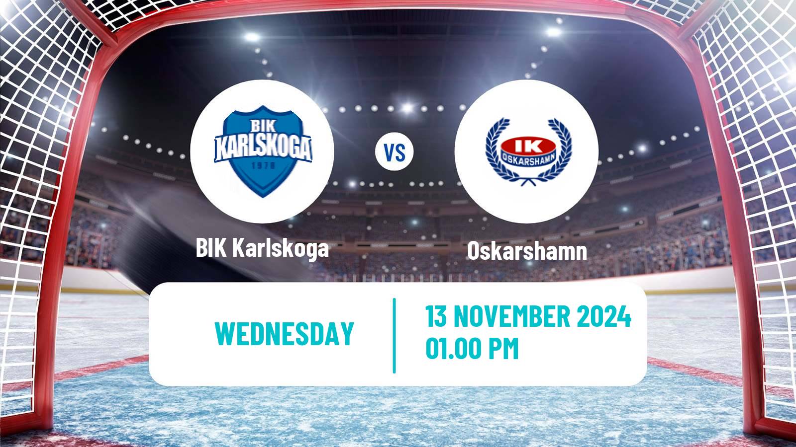 Hockey Swedish Hockey Allsvenskan BIK Karlskoga - Oskarshamn