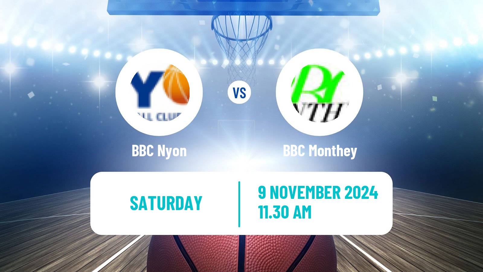 Basketball Swiss SB League Basketball BBC Nyon - Monthey