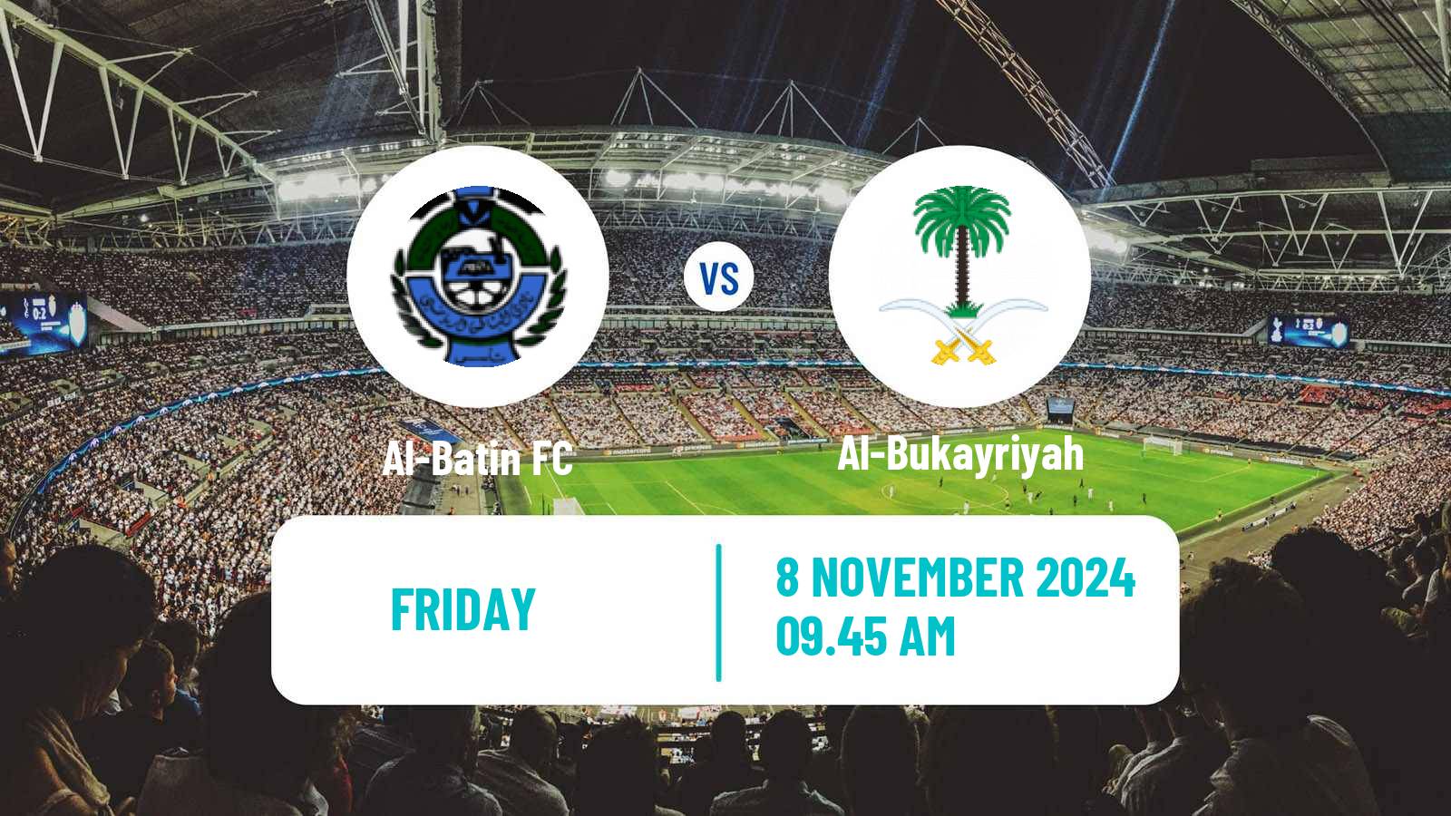 Soccer Saudi Division 1 Al-Batin - Al-Bukayriyah