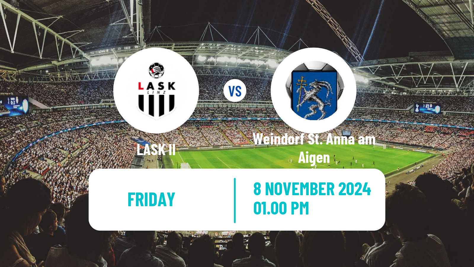 Soccer Austrian Regionalliga Central LASK II - Weindorf St. Anna am Aigen