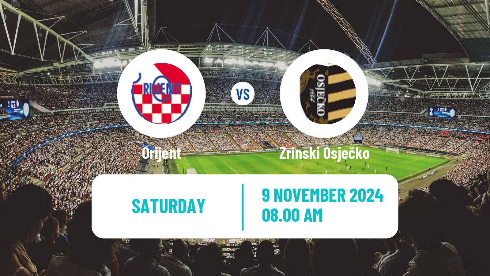 Soccer Croatian Prva NL Orijent - Zrinski Osječko