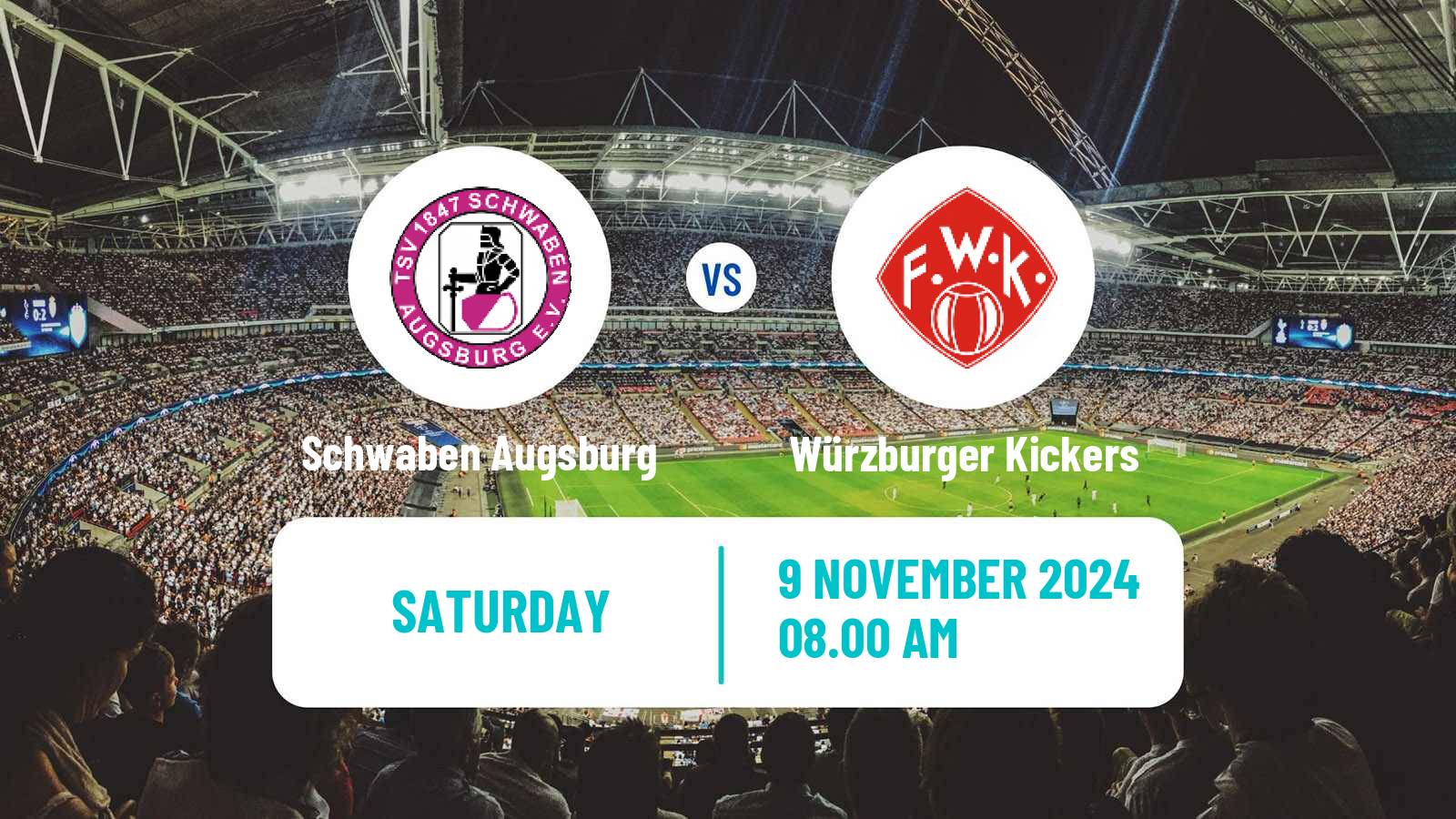 Soccer German Regionalliga Bayern Schwaben Augsburg - Würzburger Kickers