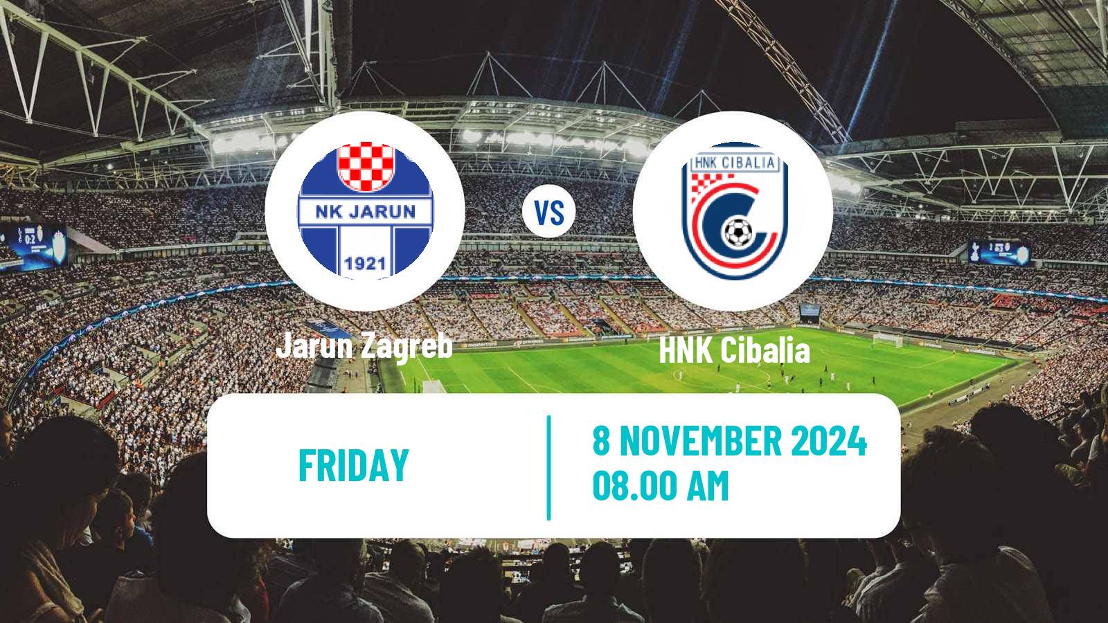 Soccer Croatian Prva NL Jarun Zagreb - Cibalia