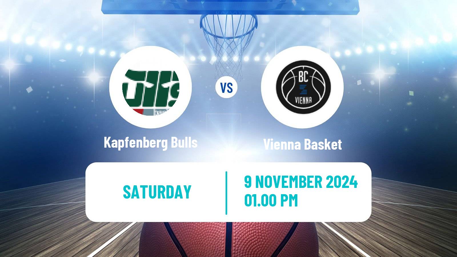 Basketball Austrian Superliga Basketball Kapfenberg Bulls - Vienna Basket