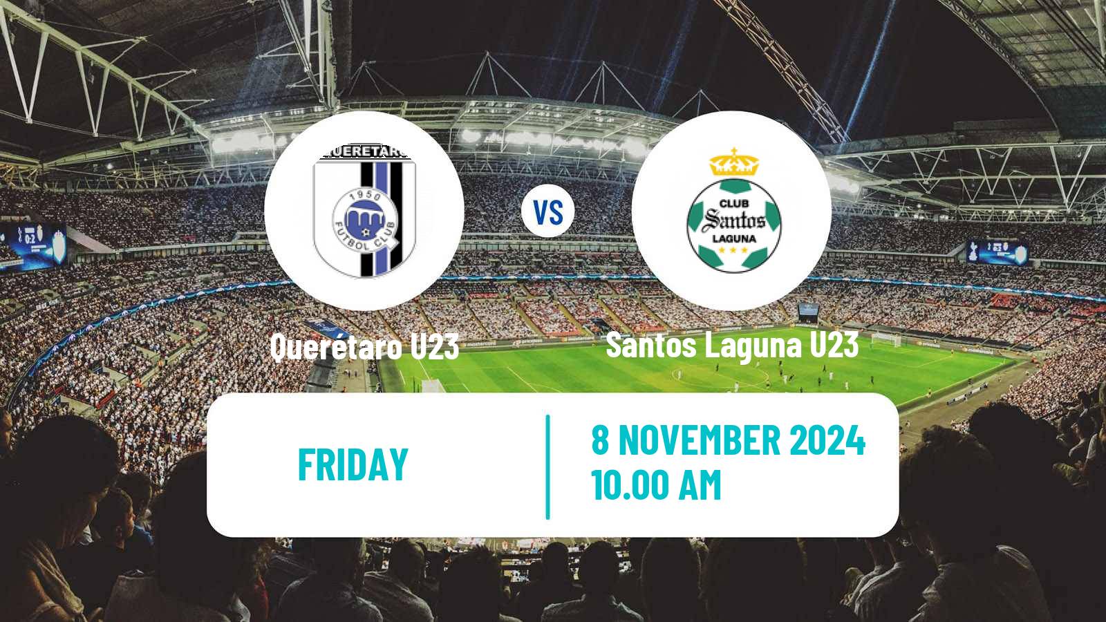 Soccer Mexican Liga MX U23 Querétaro U23 - Santos Laguna U23