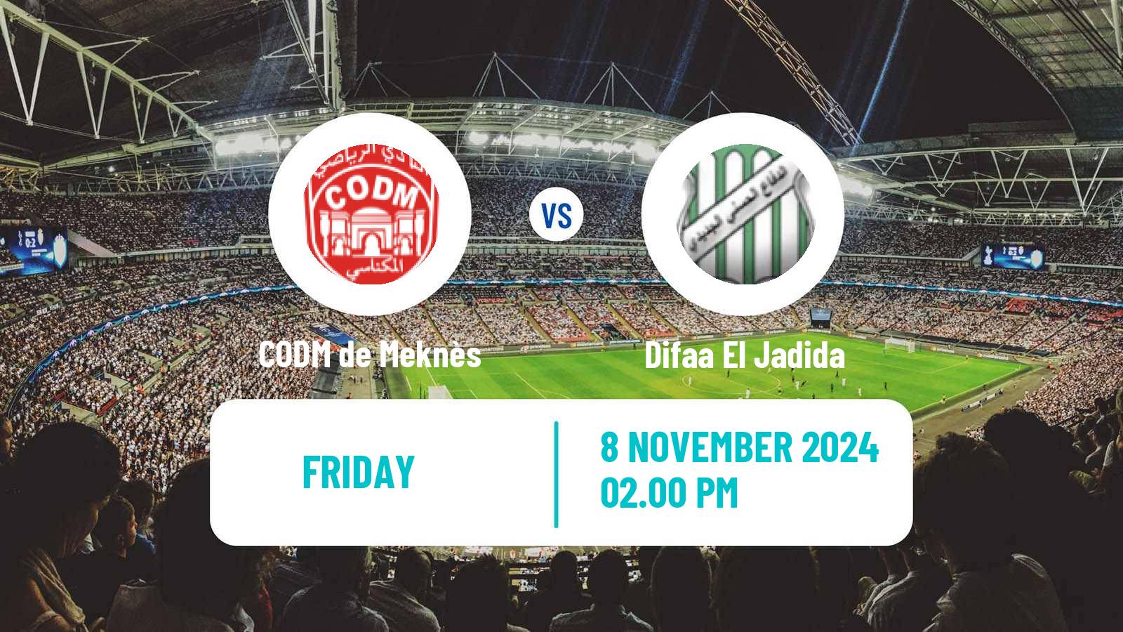 Soccer Moroccan Botola CODM de Meknès - Difaa El Jadida