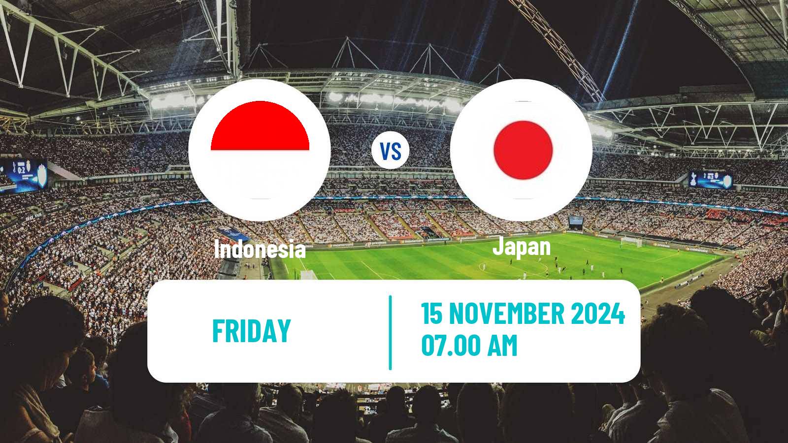 Soccer FIFA World Cup Indonesia - Japan