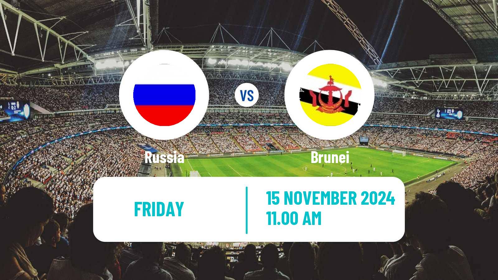 Soccer Friendly Russia - Brunei