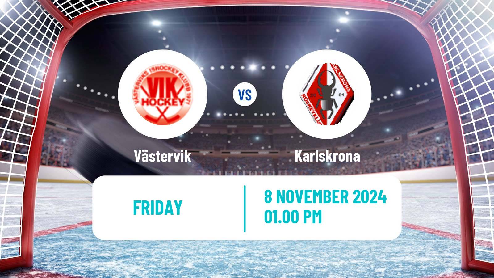 Hockey Swedish HockeyEttan Sodra Västervik - Karlskrona