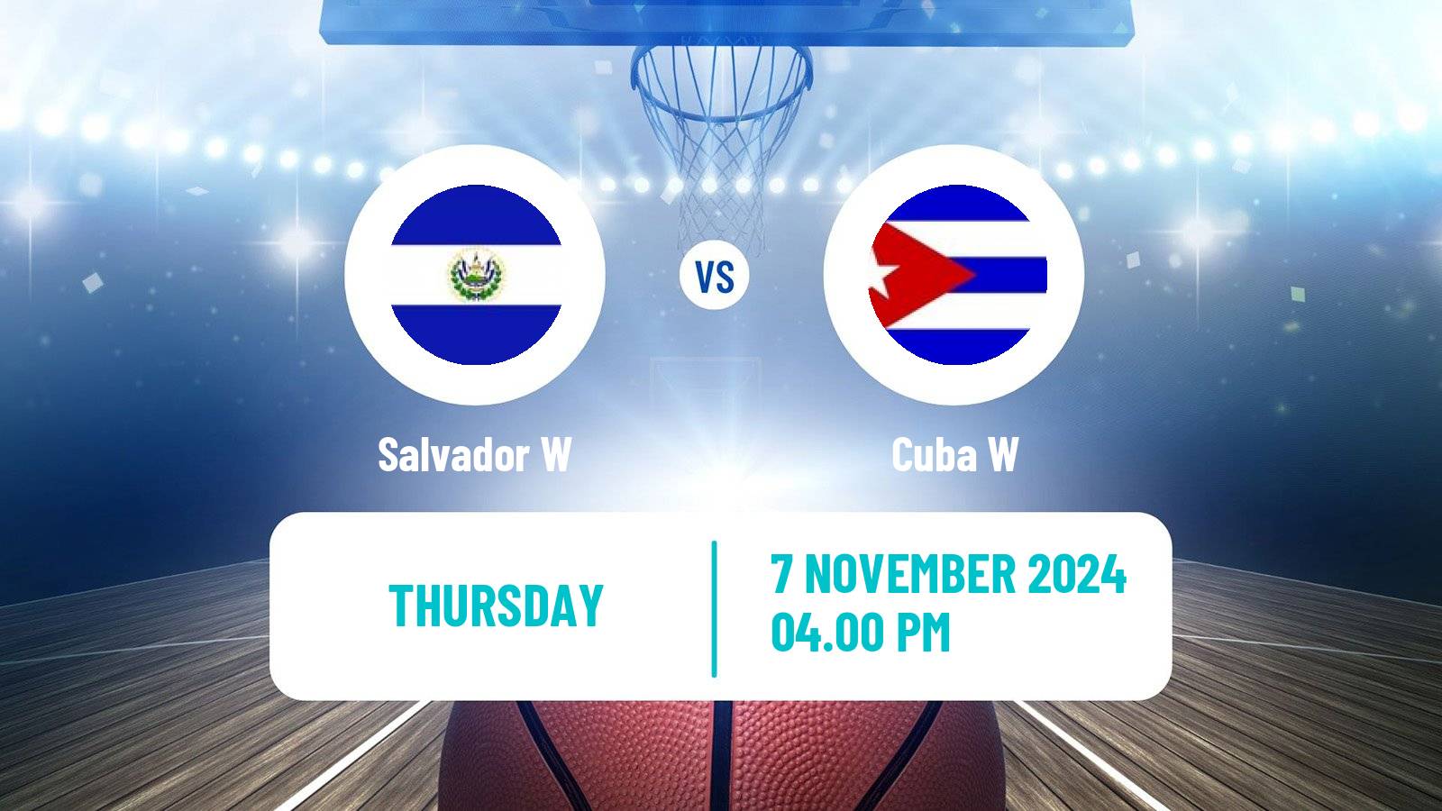 Basketball Centrobasket Championship Women Salvador W - Cuba W