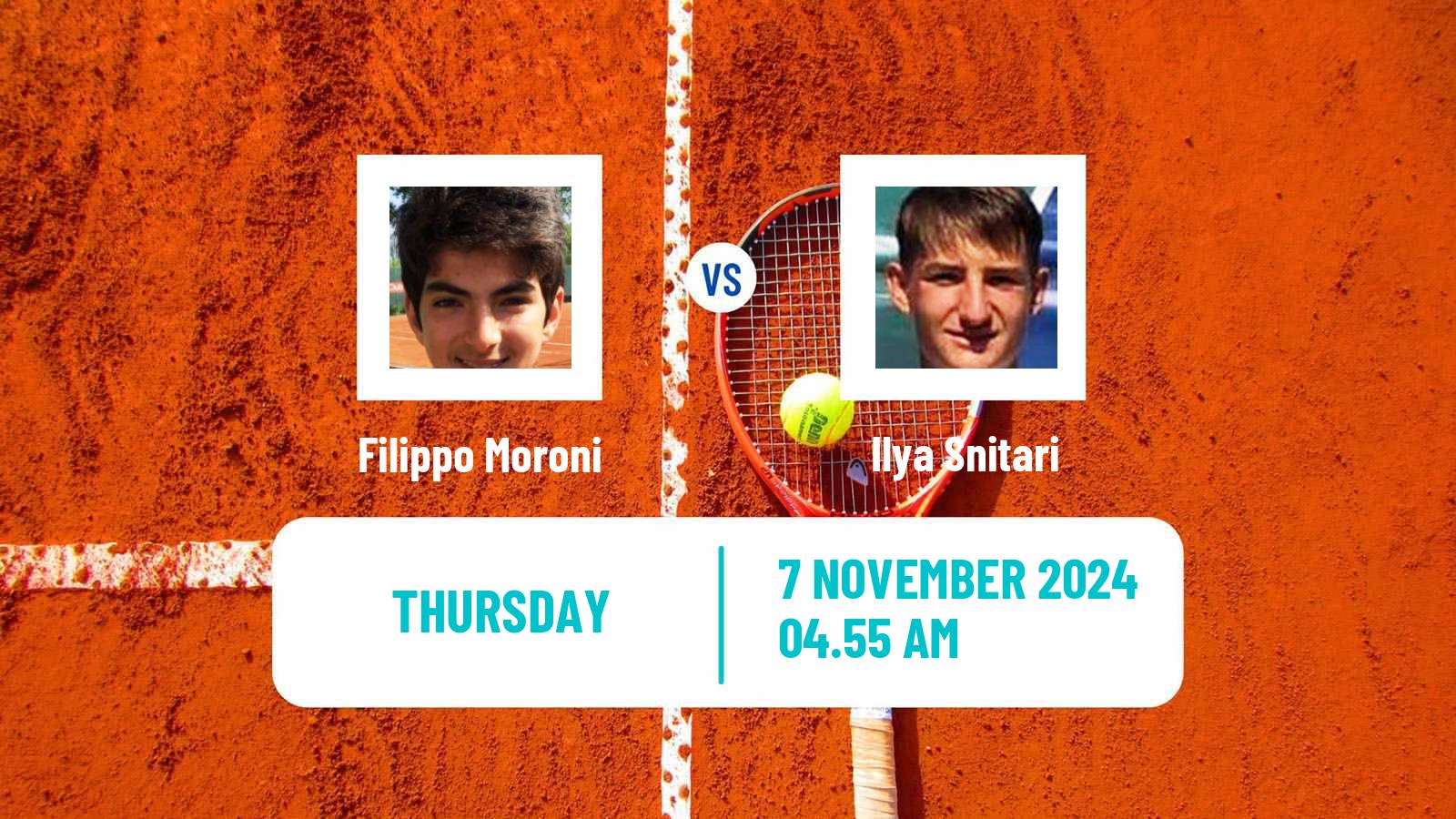 Tennis ITF M15 Antalya 16 Men Filippo Moroni - Ilya Snitari