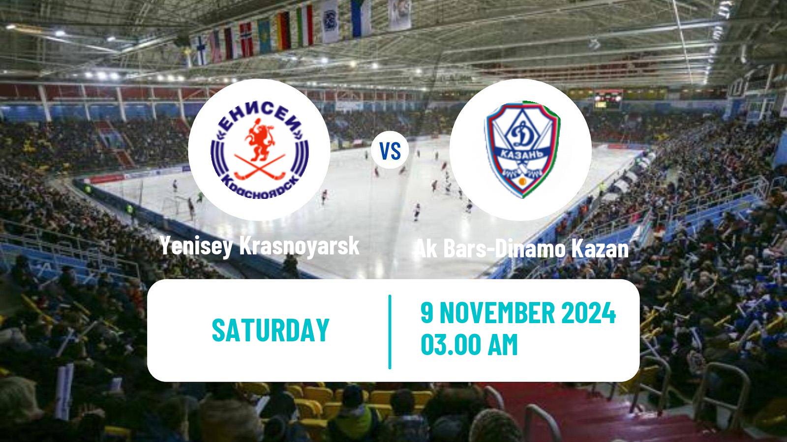 Bandy Russian Super League Bandy Yenisey Krasnoyarsk - Ak Bars-Dinamo Kazan