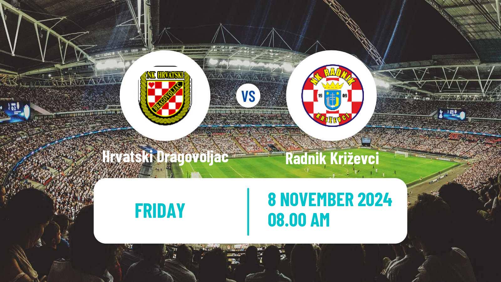 Soccer Croatian Druga NL Hrvatski Dragovoljac - Radnik Križevci