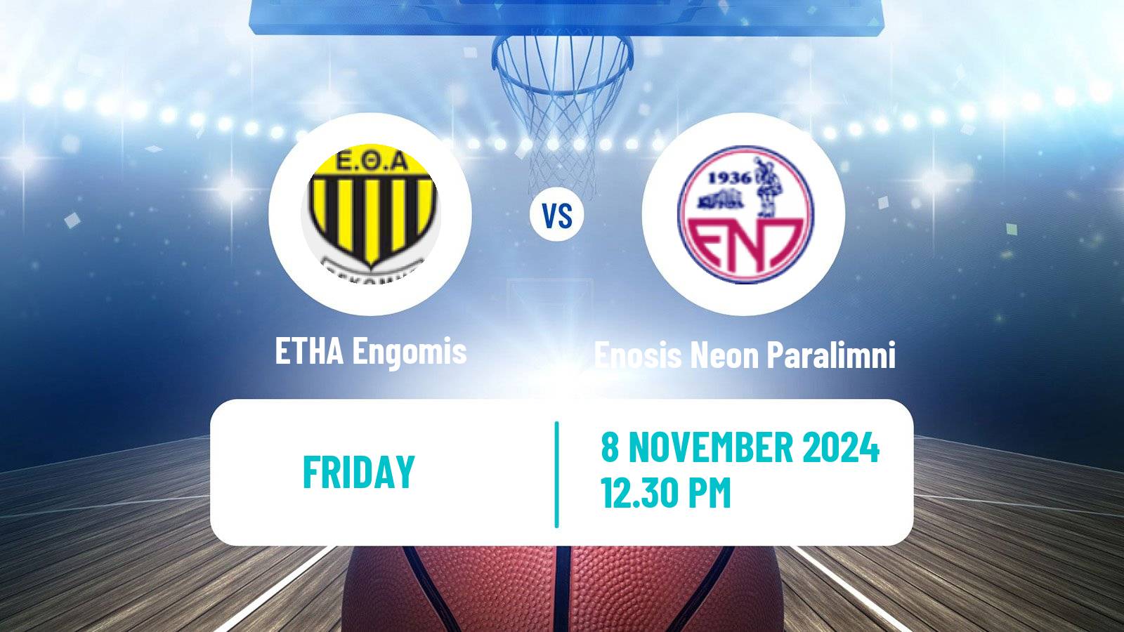 Basketball Cypriot Division A Basketball ETHA Engomis - Enosis Neon Paralimni