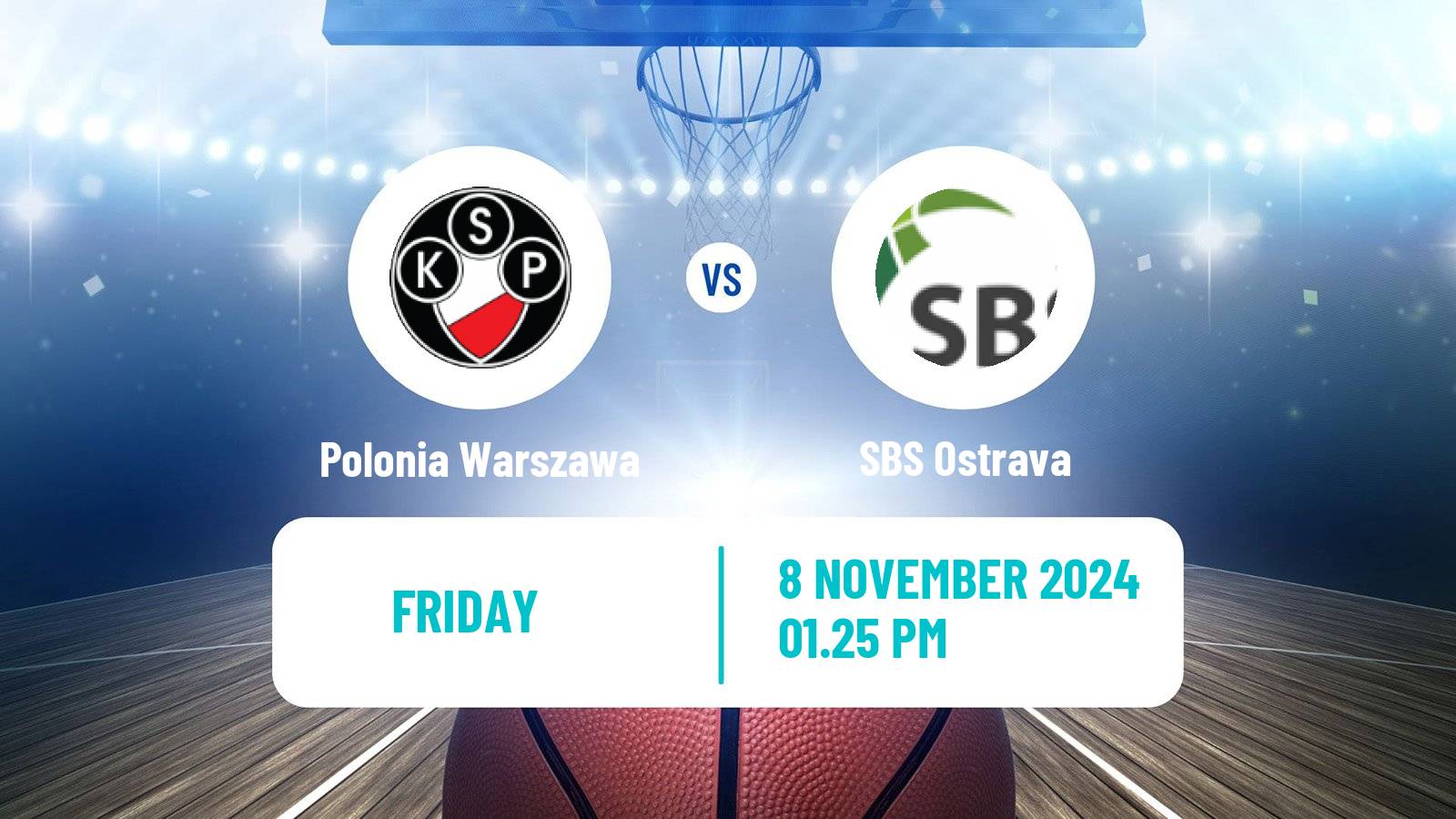 Basketball EWBL Women Polonia Warszawa - Ostrava