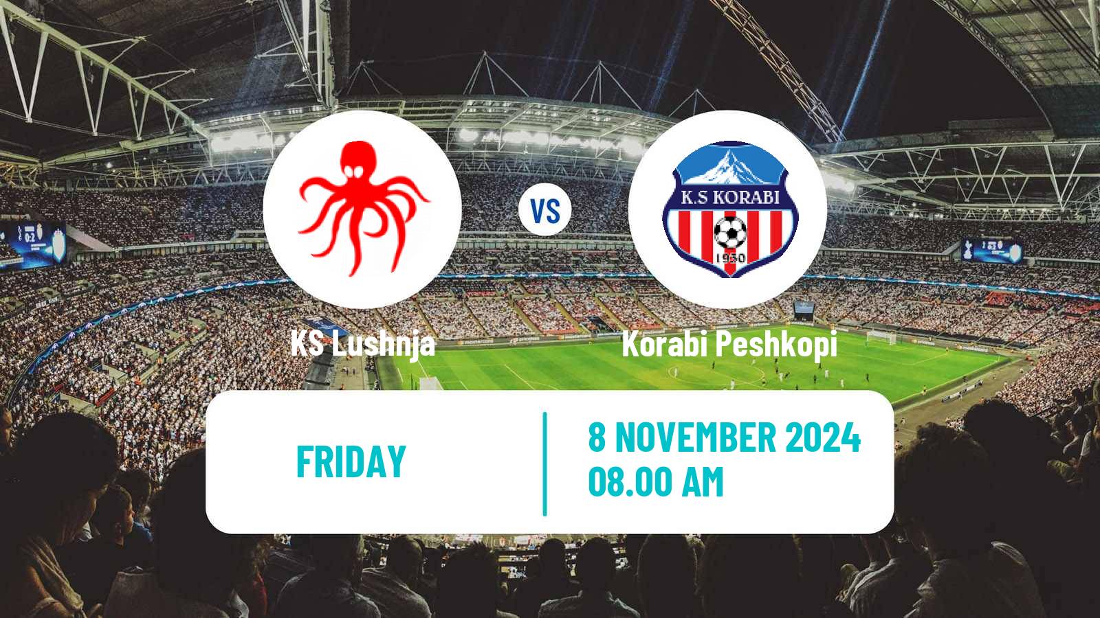 Soccer Albanian First Division Lushnja - Korabi Peshkopi