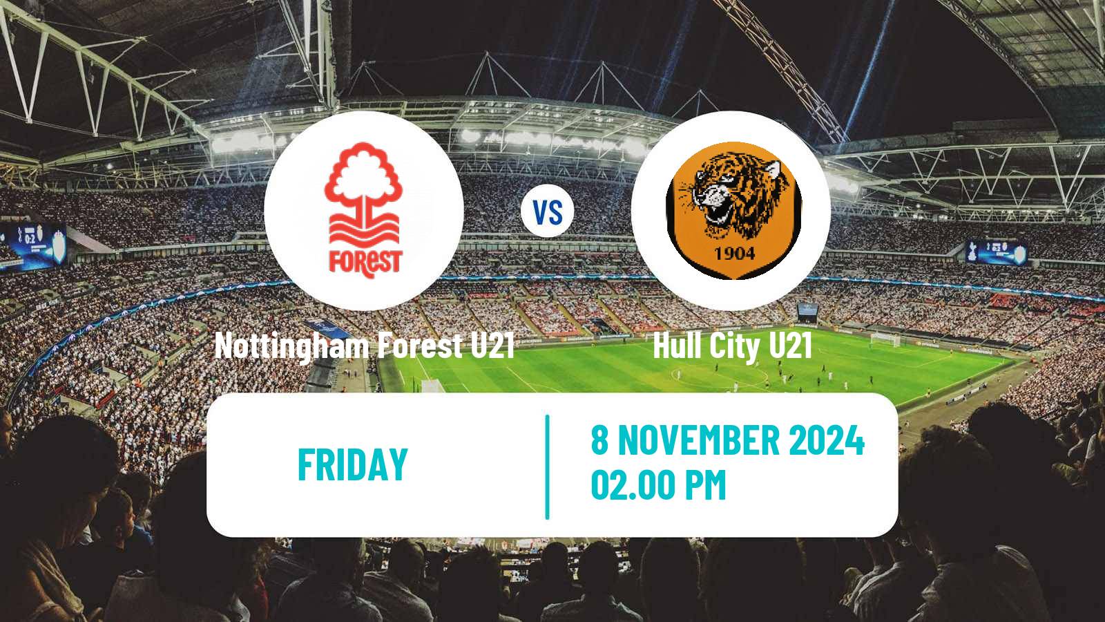 Soccer English Premier League Cup Nottingham Forest U21 - Hull City U21