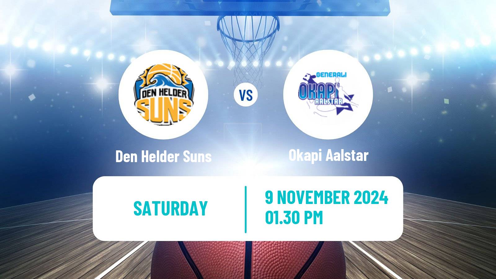 Basketball BNXT League Den Helder Suns - Okapi Aalstar