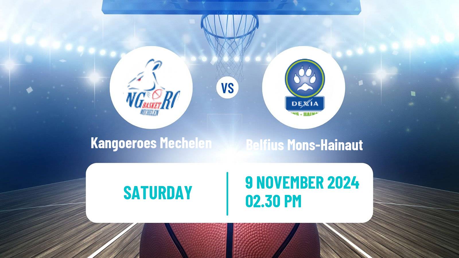 Basketball BNXT League Kangoeroes Mechelen - Belfius Mons-Hainaut