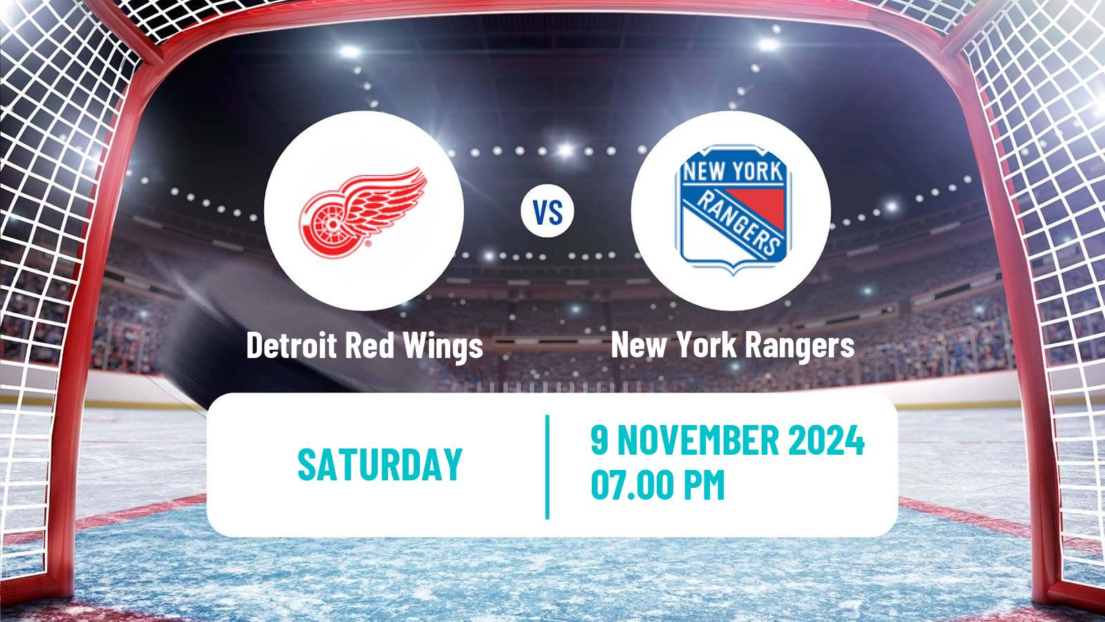 Hockey NHL Detroit Red Wings - New York Rangers