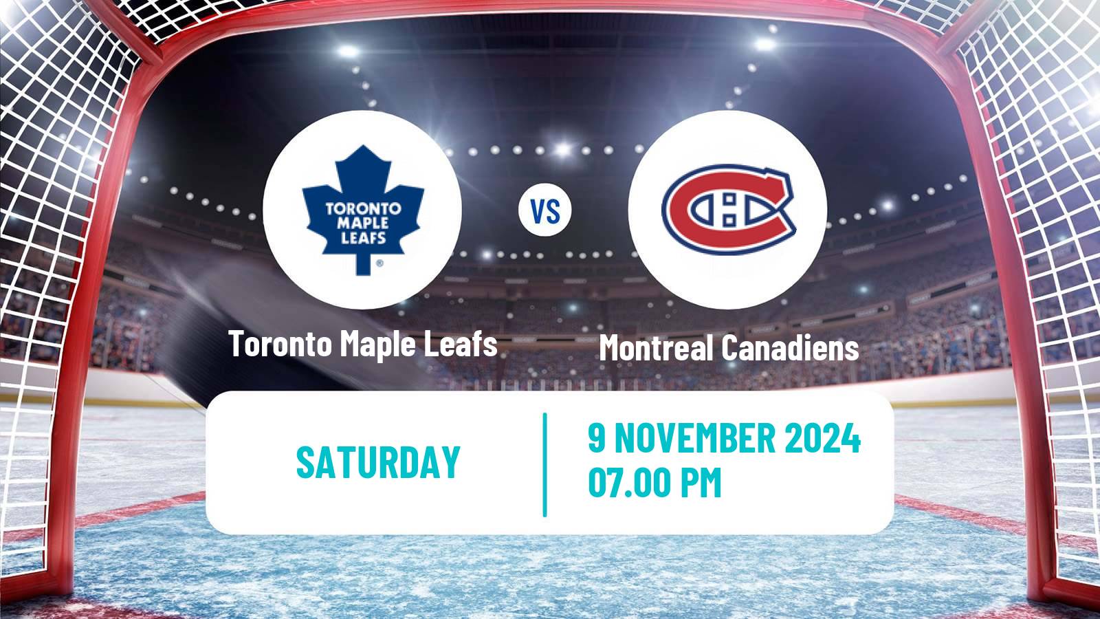 Hockey NHL Toronto Maple Leafs - Montreal Canadiens