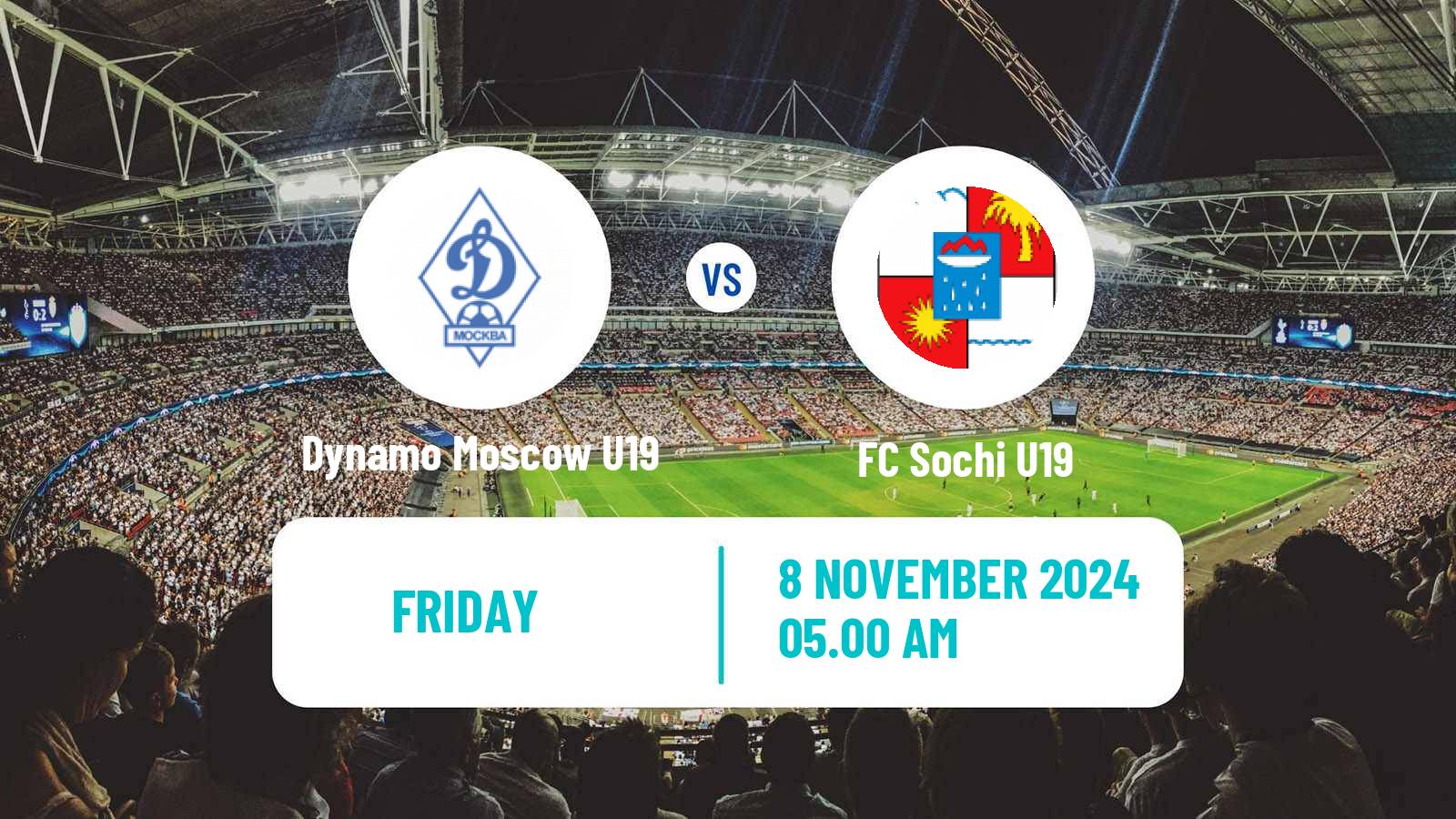 Soccer Russian Youth League Dynamo Moscow U19 - Sochi U19