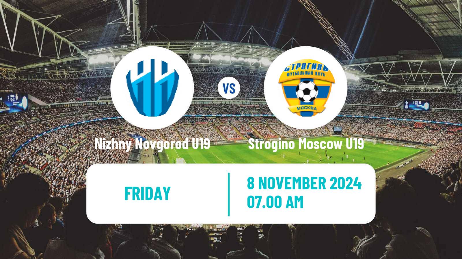 Soccer Russian Youth League Nizhny Novgorod U19 - Strogino Moscow U19