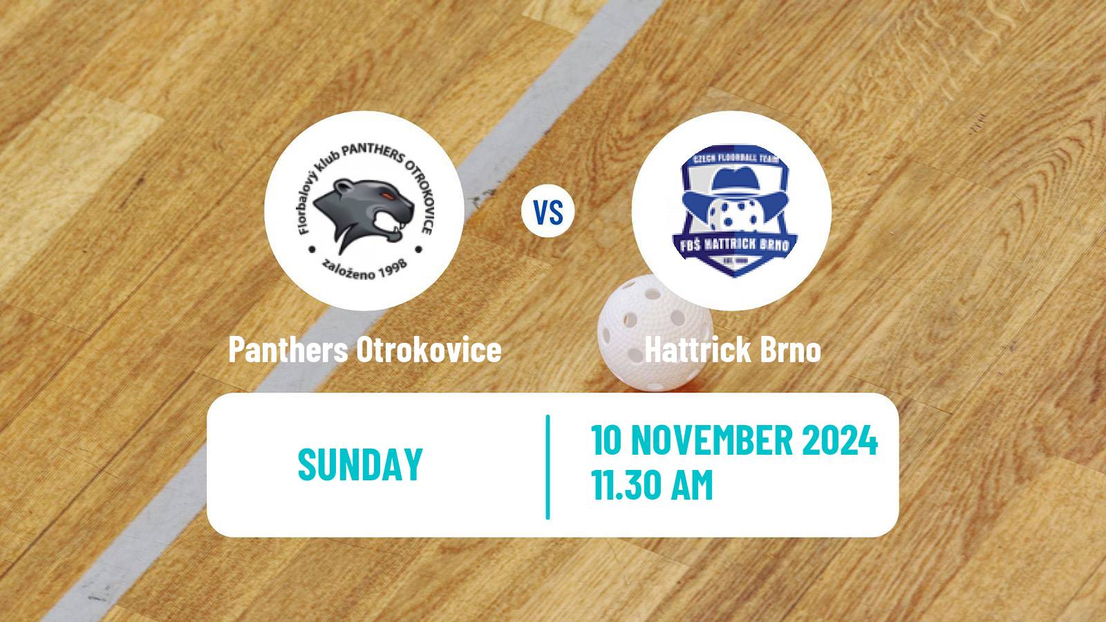 Floorball Czech 1 Liga Floorball Panthers Otrokovice - Hattrick Brno