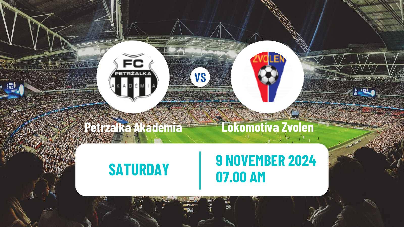 Soccer Slovak 2 Liga Petrzalka Akademia - Lokomotíva Zvolen