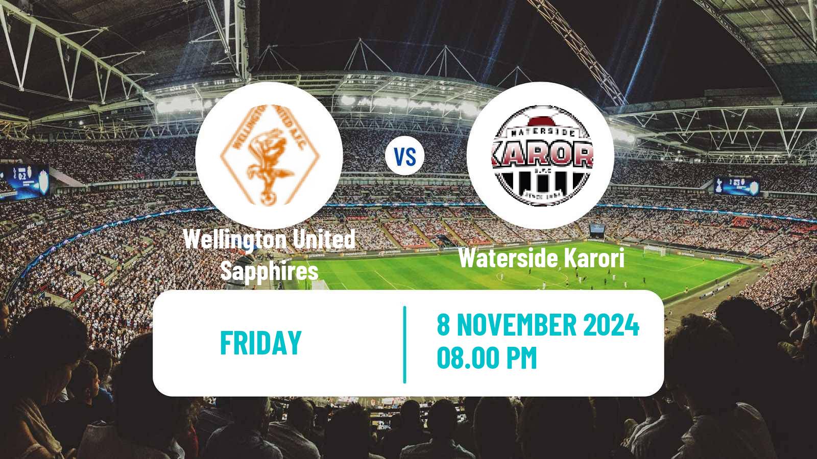 Soccer New Zealand National League Women Wellington United Sapphires - Waterside Karori