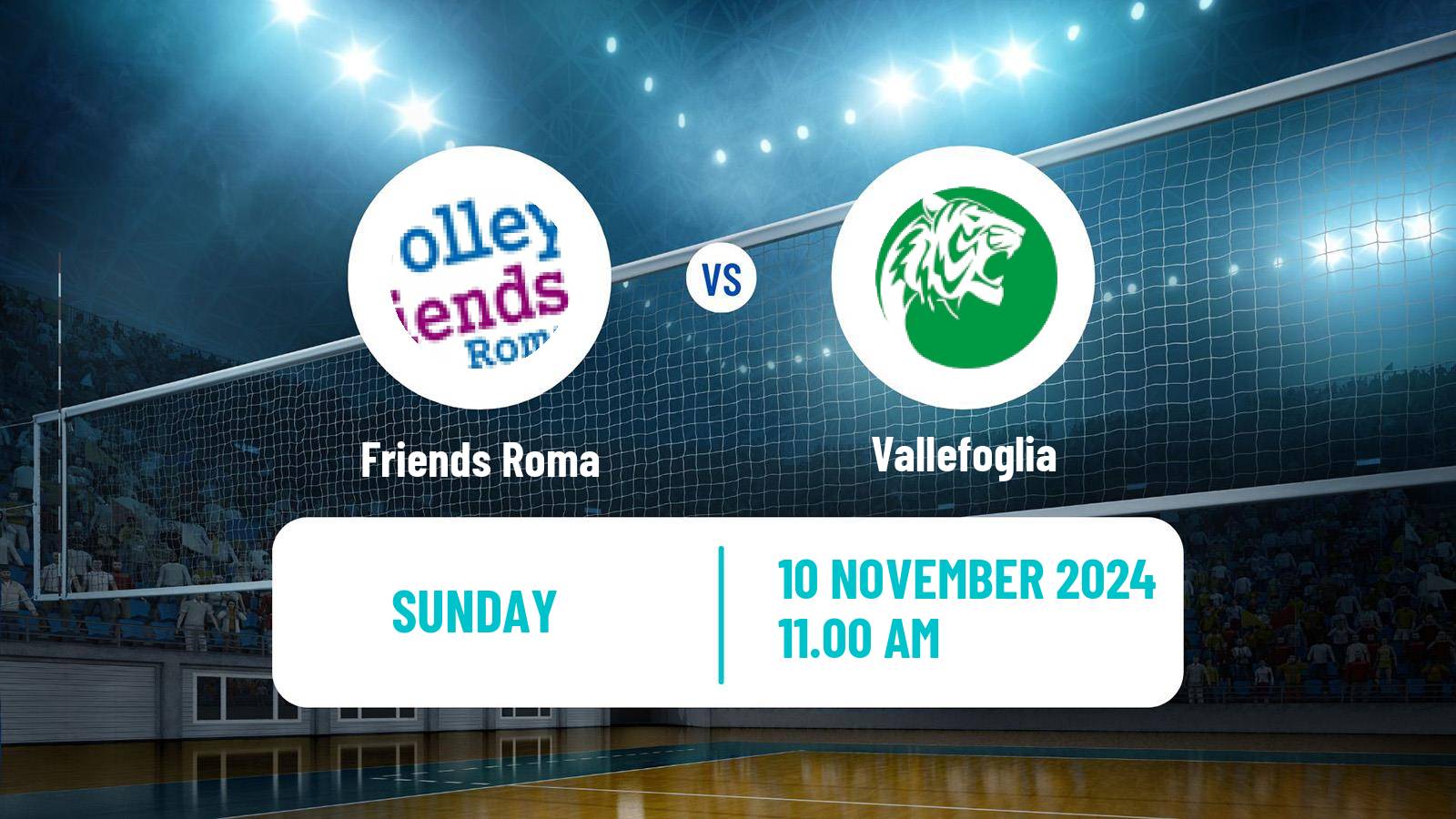 Volleyball Italian Serie A Volleyball Women Friends Roma - Vallefoglia