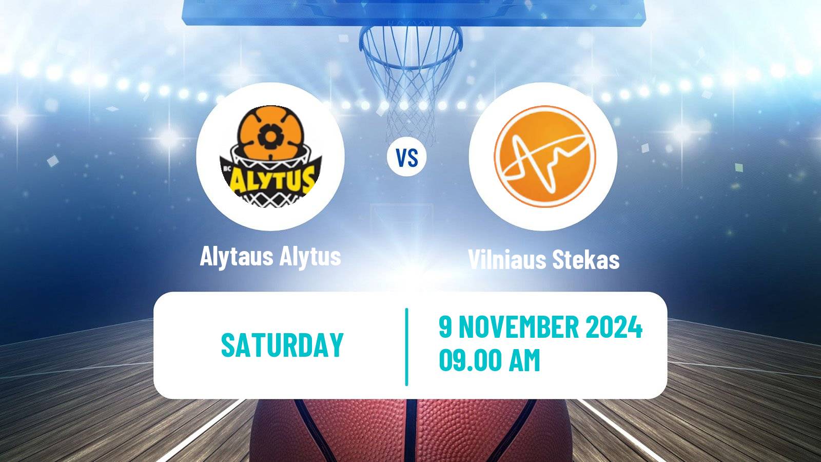 Basketball Lietuvos NKL Alytaus Alytus - Vilniaus Stekas