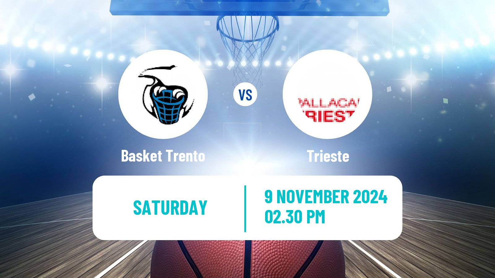 Basketball Italian Lega A Basketball Basket Trento - Trieste