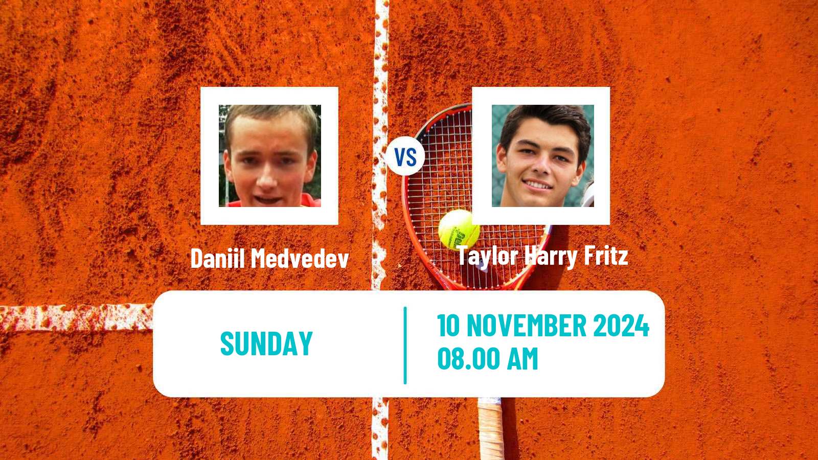 Tennis ATP World Tour Finals Daniil Medvedev - Taylor Harry Fritz