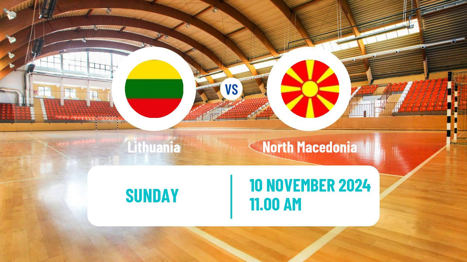 Handball Handball European Championship Lithuania - North Macedonia