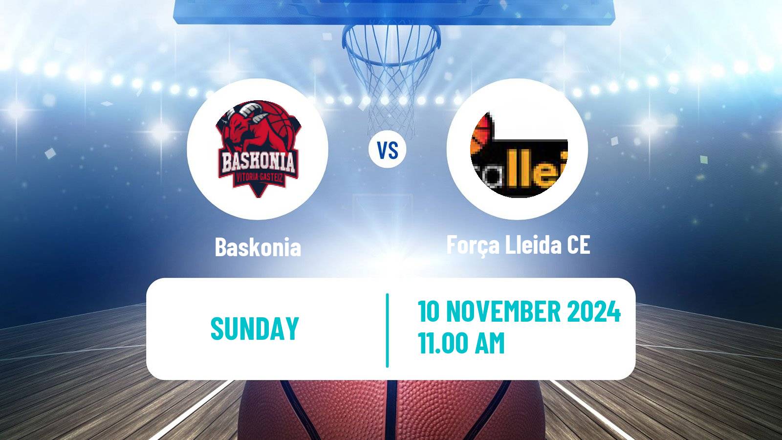 Basketball Spanish ACB League Baskonia - Força Lleida CE