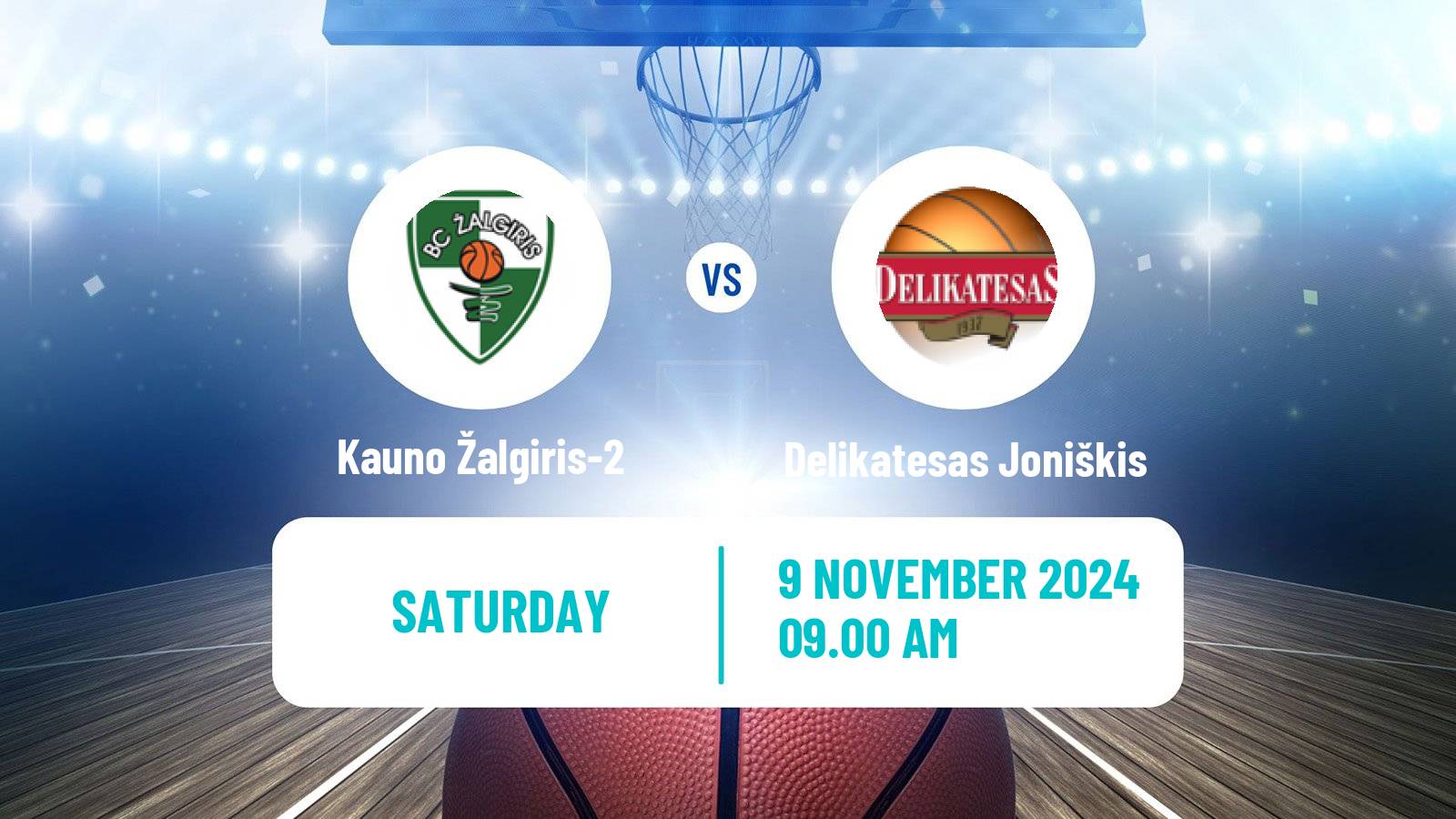 Basketball Lietuvos NKL Kauno Žalgiris-2 - Delikatesas Joniškis