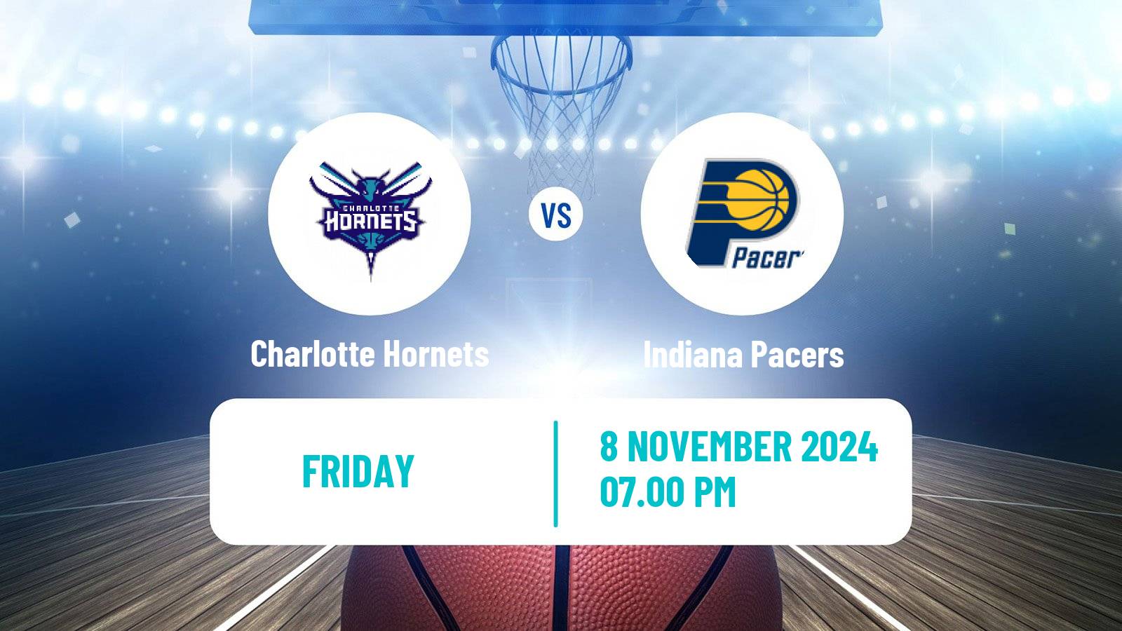 Basketball NBA Charlotte Hornets - Indiana Pacers