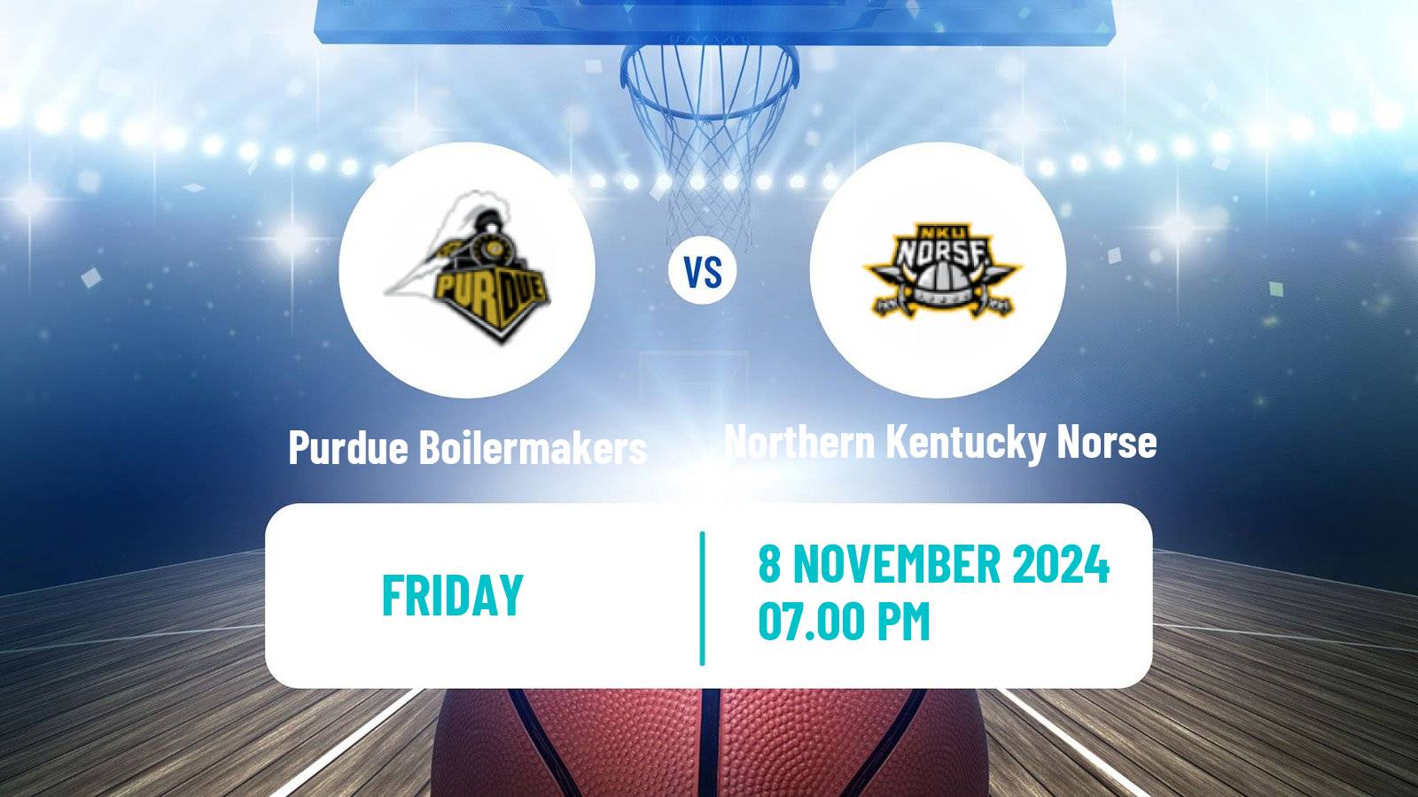 Basketball NCAA College Basketball Purdue Boilermakers - Northern Kentucky Norse