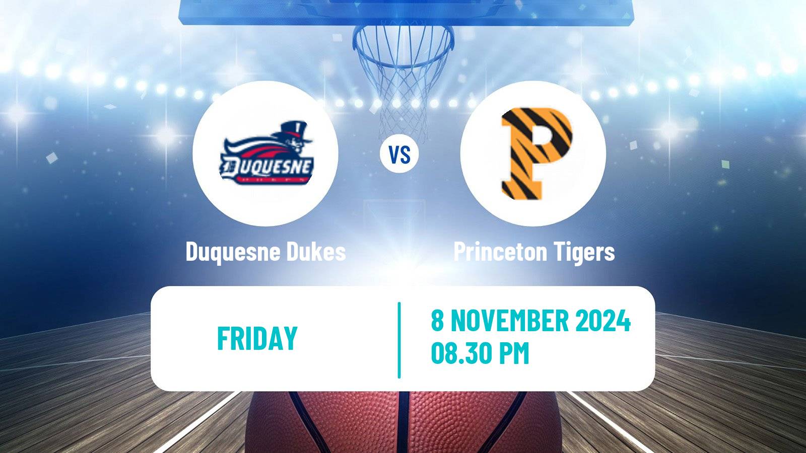 Basketball NCAA College Basketball Duquesne Dukes - Princeton Tigers