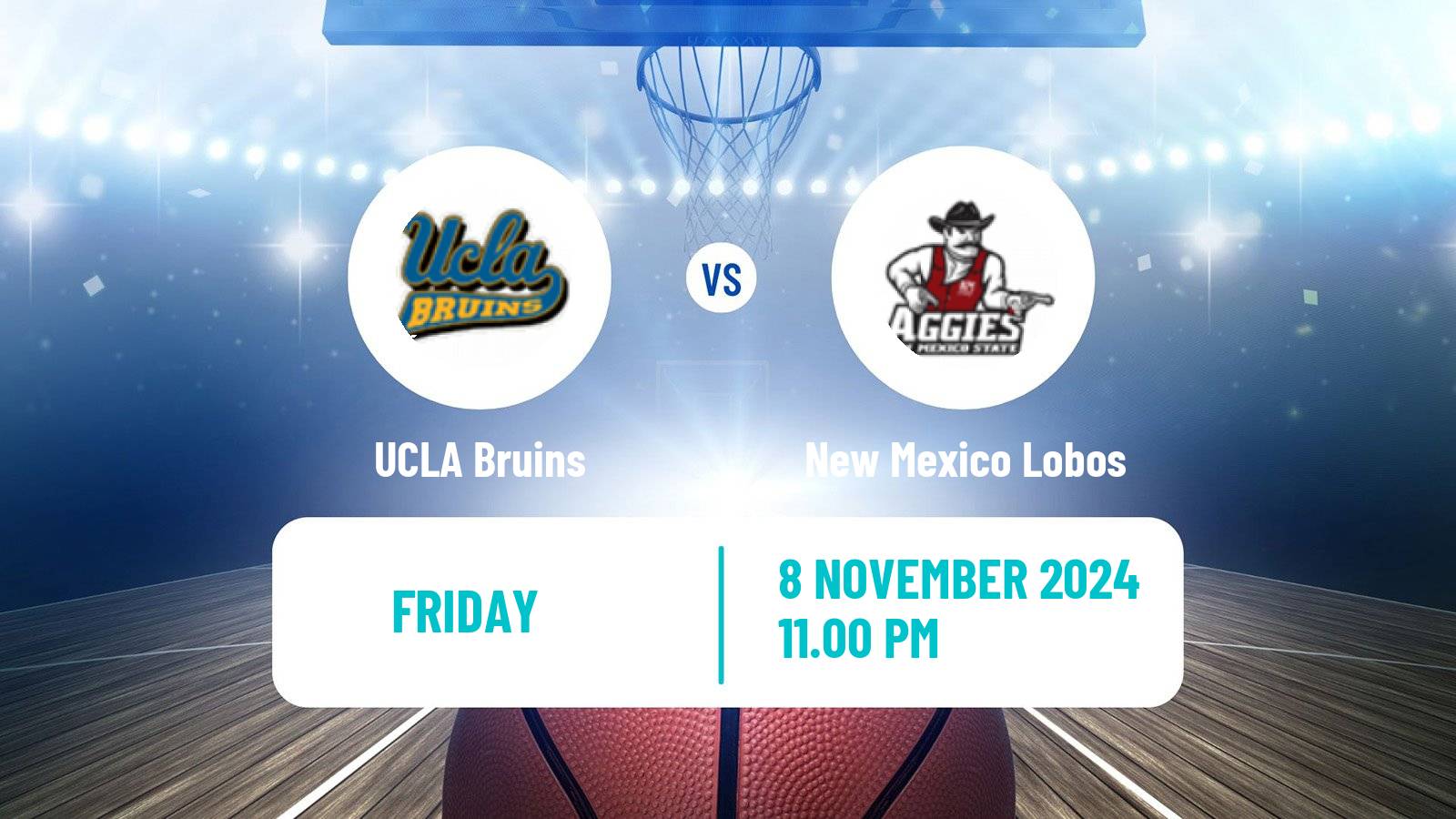 Basketball NCAA College Basketball UCLA Bruins - New Mexico Lobos