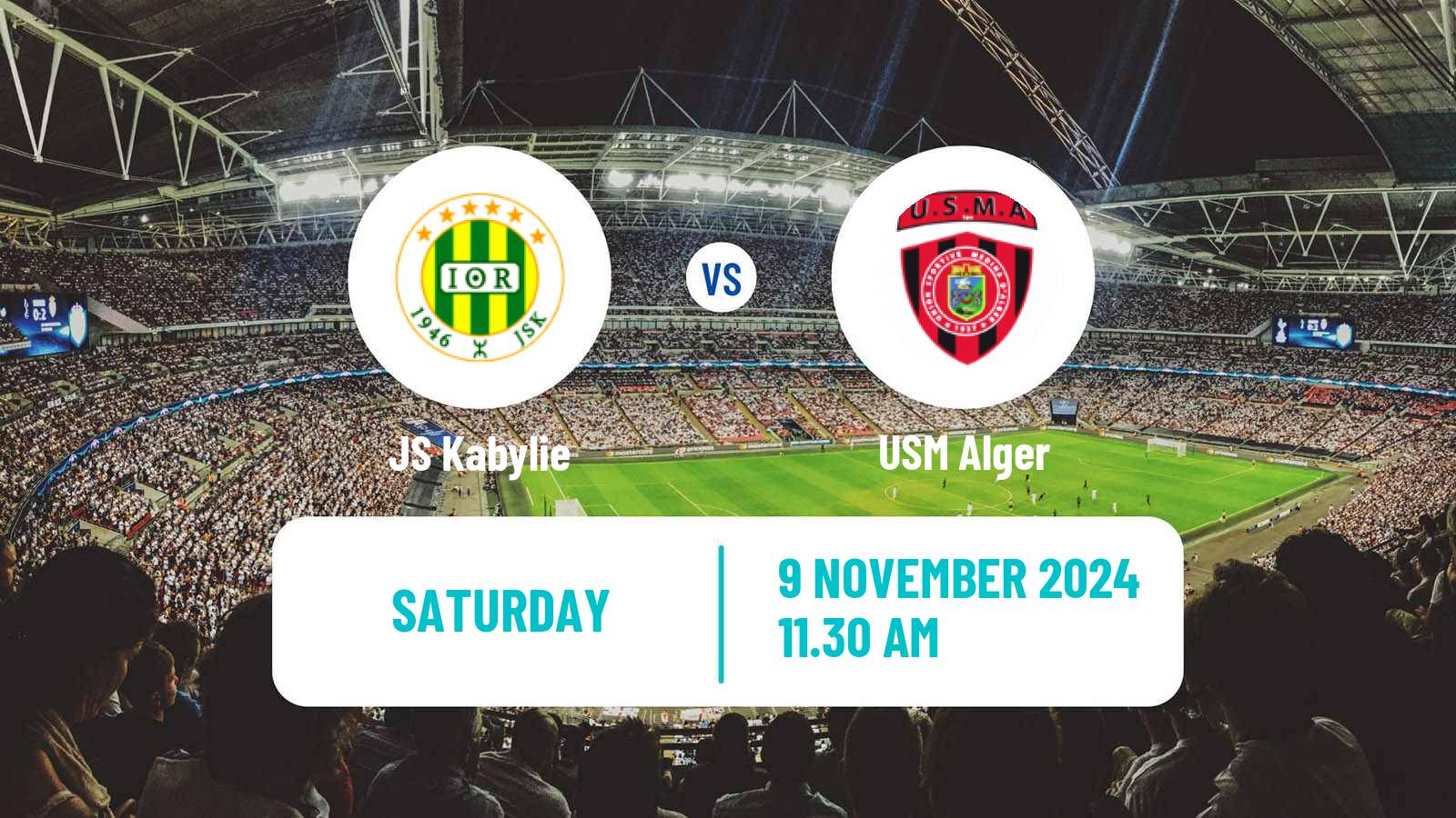 Soccer Algerian Ligue 1 Kabylie - USM Alger